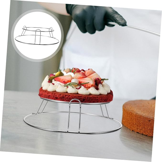 ABOOFAN Stainless Steel Cake Cooling Rack Wire Baking Rack for Oven Cooking Reusable Cooling Holder