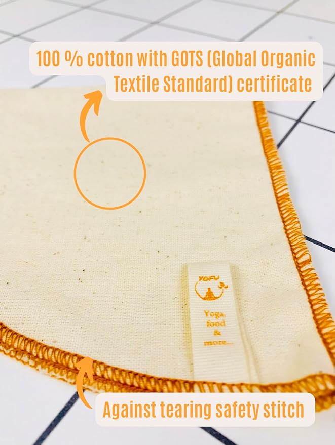 (2 pack) Double layer V60 Filter Reusable Organic Cotton Pour Over Cone Filters for V60 Cotton Coffee Filter Sock Washable Coffee Filter Bag For Pour Over Coffee (2 pack, v60 double layer)
