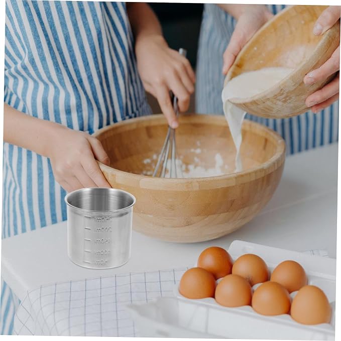 Healifty 4pcs Multipurpose Measuring Cup with Graduations Convenient Kitchen Tool for Precise Food Measurement and Organization