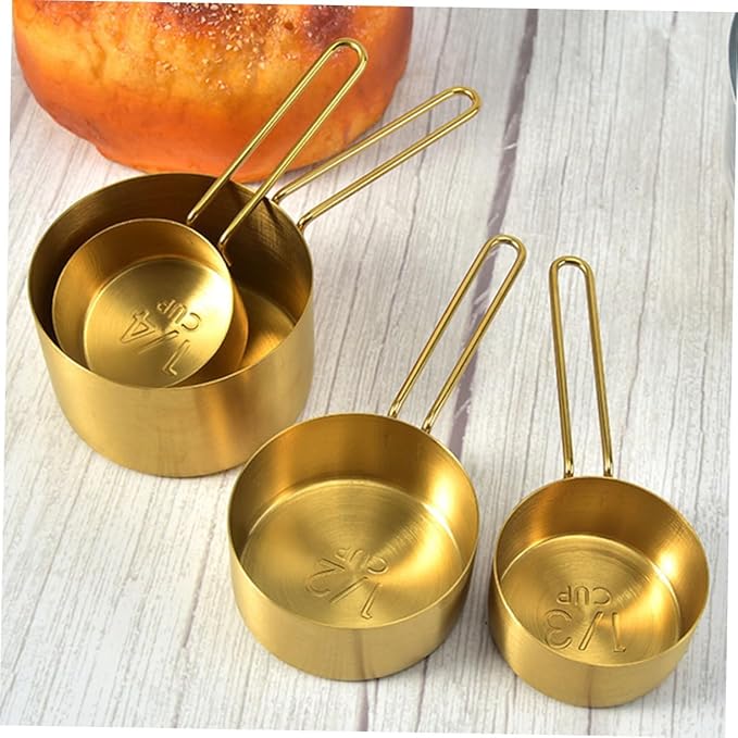 OUNONA 1 Set Measuring Cups Spoons Set Professional Kitchen Tool for Baking Cooking Convenient Measuring Spoon Tablespoon with Engraved Capacity for Easy Reading