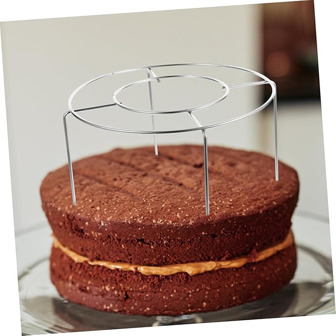PRETYZOOM Stainless Steel Cake Cooling Rack for Cakes Versatile Baking and Drying Stand Oven Safe Compact Dessert Drying Utensil for Baking Enthusiasts