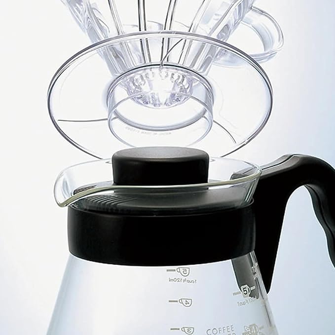 Hario V60 Glass Coffee Server, 1000ml, Black