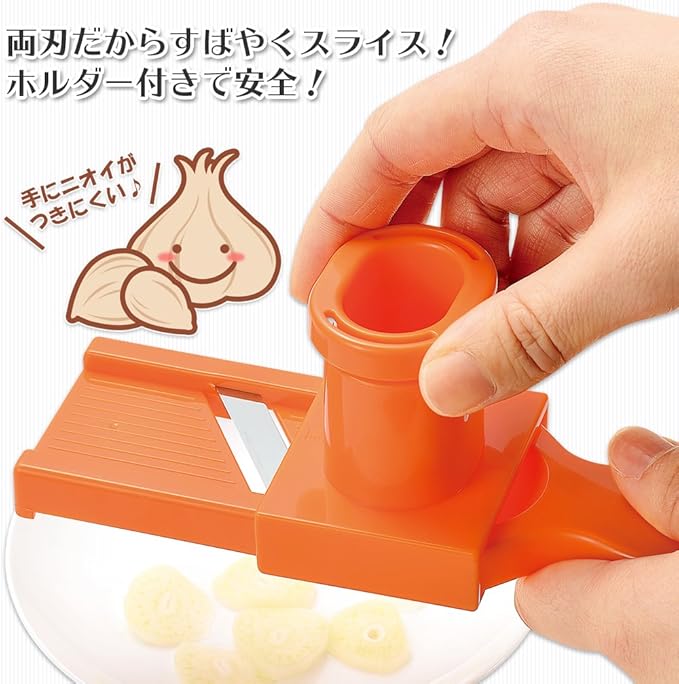 Shimomura Kougyou FV-607 Full Veggie Garlic Slicer, Made in Japan, Niigata Tsubame Sanjo