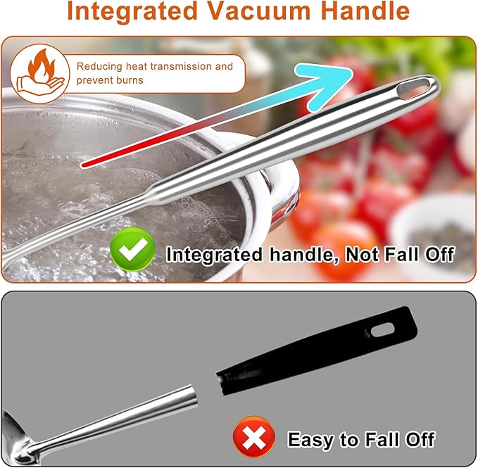 304 Stainless Steel Cooking Utensils Set, 16PCS Stainless Steel Kitchen Utensils Set, Metal Kitchen Utensils Set Include Meat Fork, Tongs, Turner, Soup Ladle, Dishwasher Safe