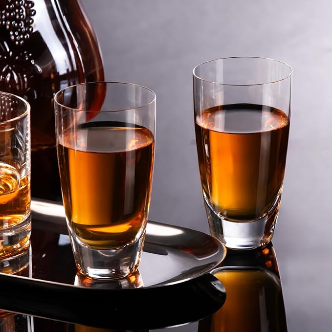 KAMMAK Shot Glasses Set of 2, 60ml/2oz Clear Espresso Shot Glass with Heavy Base for Bar Restaurants Home, Small Whiskey Shot Glass for Vodka, Whiskey, Tequila, Spirits & Liquors