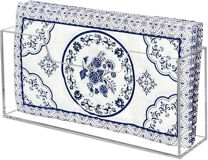 Waterproof Paper Towel holder, Acrylic Napkin Holder, Plastic Napkin Dispenser for Home, Office (Transparent color)