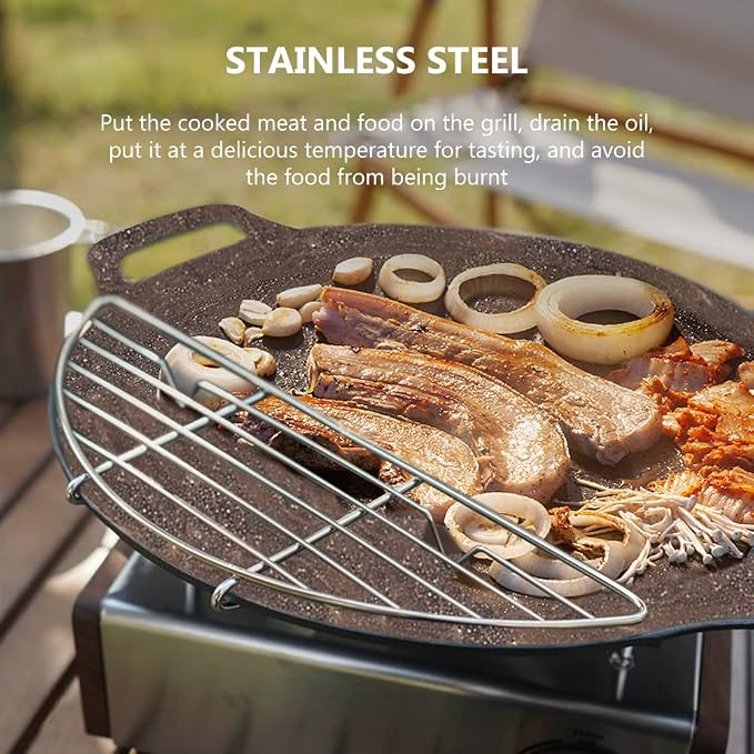 Rack Cooling Food HEITIGN 26 * 9 * 2 Small Half Round Cooling Rack 304 Stainless Steel Grill Rack Food Cooling Rack Food Strainers Anti Scorching Grill Racks