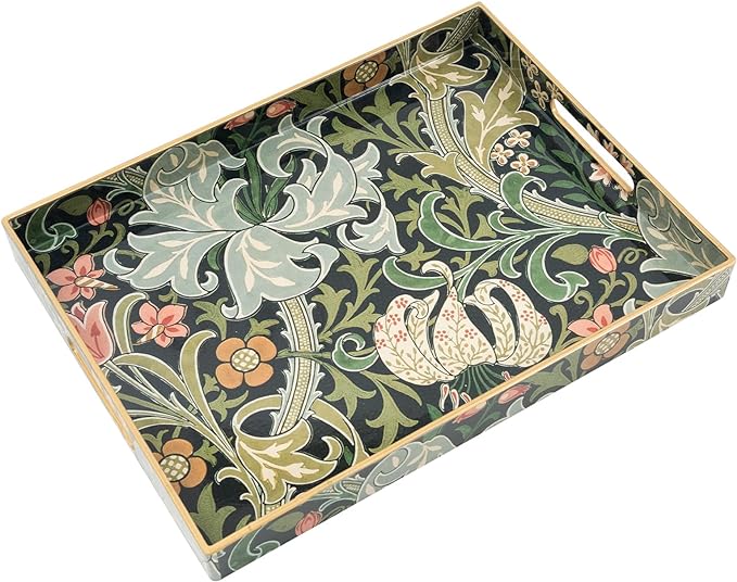 AGIOTA Coffee Table Trays, Serving Tray with Handles, Large Tray for Ottoman Coffee Table, Tray for Living Room Modern