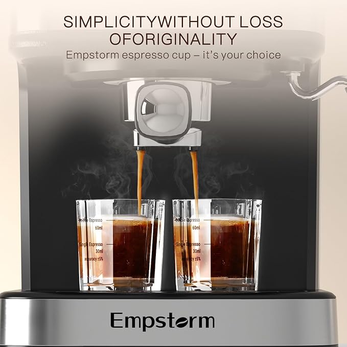 2 Pack Shot Glasses Measuring Cup, 2oz Espresso Shot Glass, Liquid Heavy Glass Wine Glass, Measurement of Dry and Liquid Ingredients 2 Features 60ML