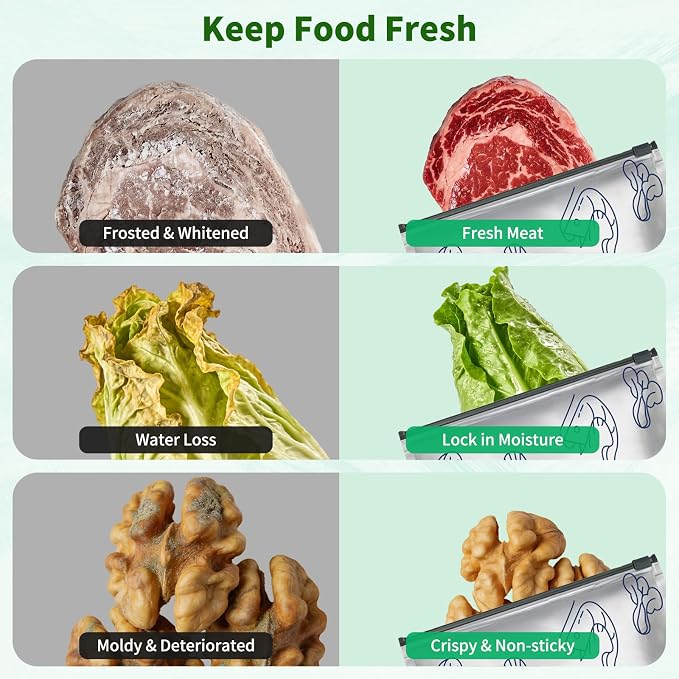 30 Pack Reusable Sealable Aluminum Foil Storage Bags + 10 Pack Leakproof Dishwasher Safe Silicone Freezer Bags - BPA Free Zipper Pouches for Vegetable Fruit Meat, Stand Up Aluminum Foil Storage Bags