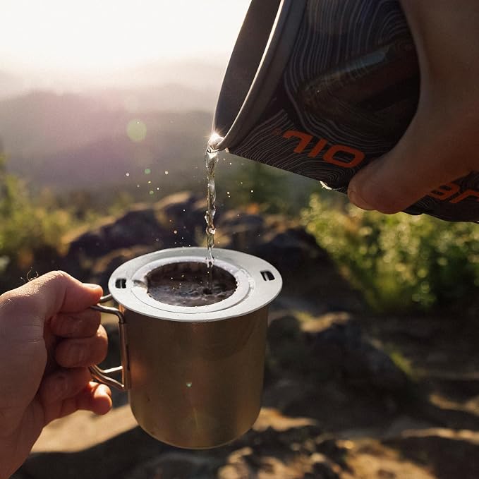 EcoPour Empty Coffee Filters, Compostable All Paper Single-Serve Pour Over Filters for Coffee or Tea, Portable & EcoFriendly, 50 Pack | camping-coffee-and-tea-pots
