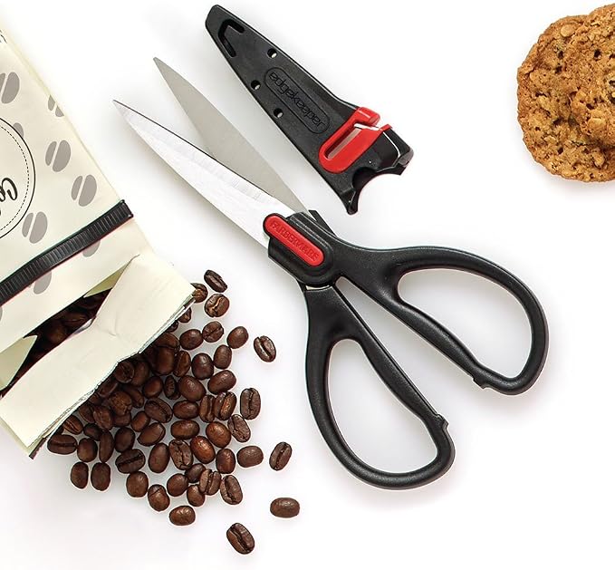 Farberware Self-Sharpening Stainless Steel All-Purpose Shears with Edgekeeper Sleeve