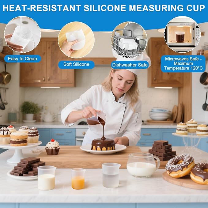 Measuring Cups and Spoons Set 35 Pcs, 11 Stainless Steel Nesting Measuring Spoons and Cups with 12 Measuring Cups, 3 Funnel, 3 Brush, 5 Spoons, 1 Ruler, Measuring Cup Set for Kitchen Baking Liquid Dry