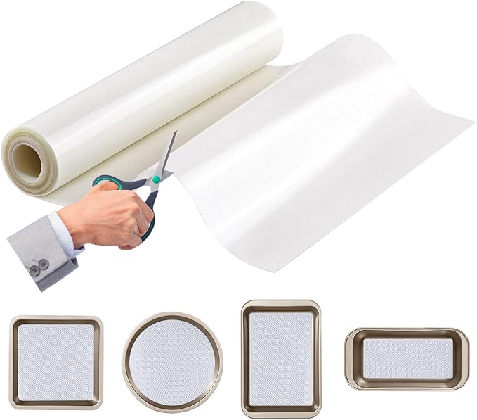 Silicone Baking Mat Roll, Cut to Size Silicone Mat, Non-slip Silicone Pastry Mat, Non-Stick Reusable Air Fryer Liner, Counter Mat, Oven Liner, Freeze Dryer Mat - 12IN x 8FT