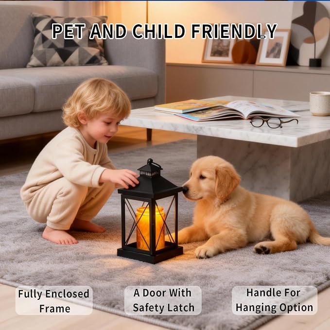 Candle Warmer Lamp with Timer, Dimmable Candle Lamp, Compatible with 3 Wick Candles, Vintage Lamp Candle Warmer for Bedroom Home Living Room Decor, Wax Melt Warmer with 2 Bulbs (Black)