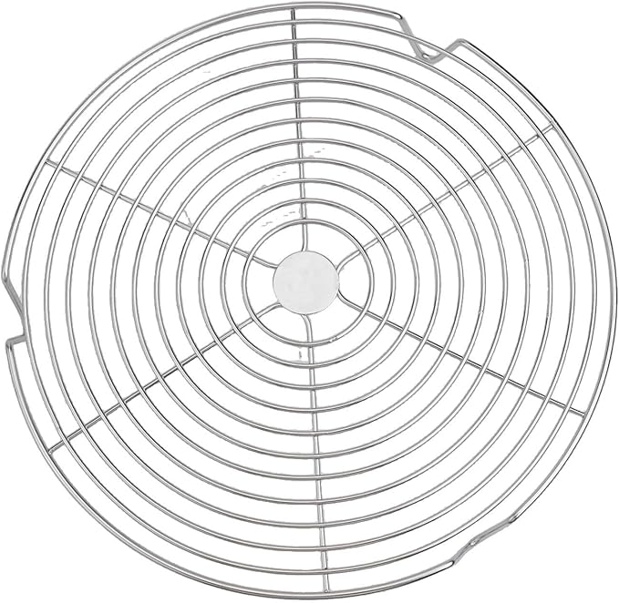 Round Cooking Rack, Stainless Steel Steamer Rack Baking Cooling Steaming Grilling Rack, Pot Tripod, Wire Steamer Pot Holder for Pots Pans Woks Dumplings Eggs Grilling(28cm)