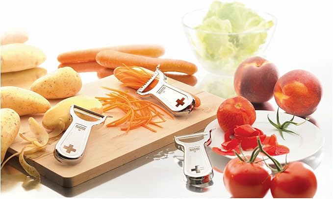 Kuhn Rikon Swiss Metal Peeler 4”, Stainless Steel