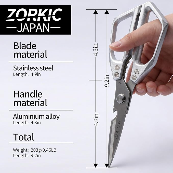 Kitchen Scissors for Food, Heavy Duty Kitchen Shears All Purpose, Japanese Poultry Shears, Meat Cutting Scissors, Chicken Scissor, Cooking Gifts for Men Women
