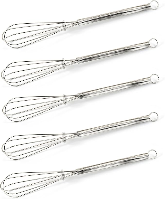 Mini Whisks 7 inch 316 Stainless steel Whisk, Hand Egg Mixer for Flour Cake Egg, Kitchen Cooking Baking Use Whisk (5)