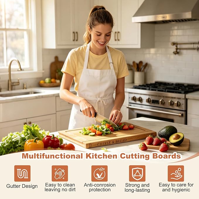 Wood Book Cutting Boards Set,Wooden Cutting Boards That Look Like Books,Wood Book Style Cutting Boards With Stand For Kitchen