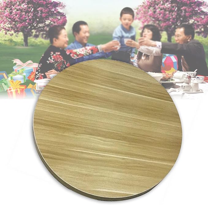 50-100cm Rotating Serving Plate Round Wooden Turntable - For Hotel Banquet Home Kitchen Dining Room Table Top Turntable, 360° Smooth Rotational, Easy To Share All Food (Color : Walnut, Size : Ø700mm
