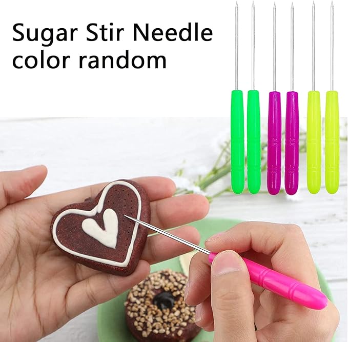 122Pieces Tipless Piping Bags - 100pcs Disposable Piping Pastry Bag for Royal Icing/Cookies Decorating - 10 Pastry Bag Ties,10 Clips &2 Scriber Needle - Best Cookie/Cake Decorating Tools (10 Inch)