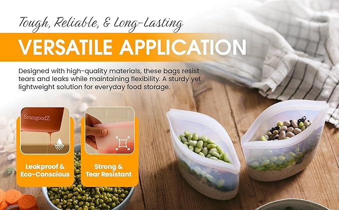 Reusable Silicone Food Storage Containers – 3-Pack (Large, Medium, Small) – Leakproof, BPA-Free, Food Grade, Microwave & Freezer Safe, Eco-Friendly Containers