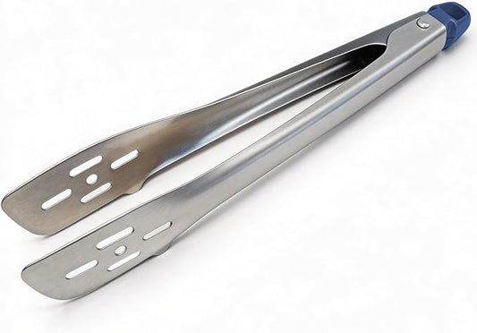 Kitchen Tongs, Food Grade Stainless Steel Cooking Tongs, Heat Resistant, Suitable for Grilling, Frying, and Salads, 12''