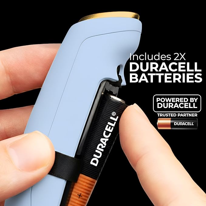Zulay Kitchen Powerful Milk Frother Wand With Duracell Batteries - Ultra Fast Handheld Drink Mixer - Electric Whisk Foam Maker for Coffee, Lattes, Cappuccino & Matcha - Triple Whisk - Noble Lavender