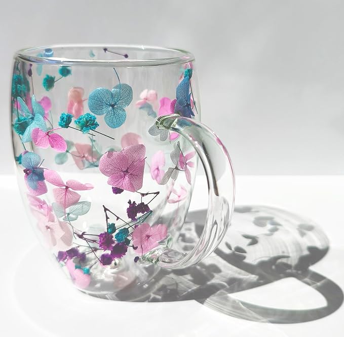 NBHUZEHUA Double Walled Coffee Mugs Glass Cups Wedding Anniversary Registry Gifts for Women Bridesmaid Engagement Gifts for Couples 2025