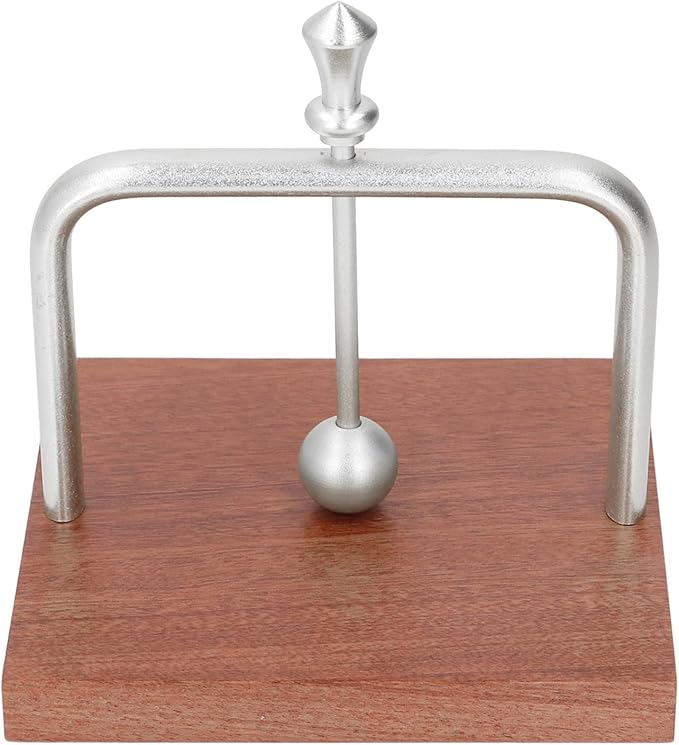 GOWENIC Table Napkin Holder with Lifting Ball, Solid Wood Napkin Rack, Metal Dispenser for Home Restaurant Coffee Shop (Silver)