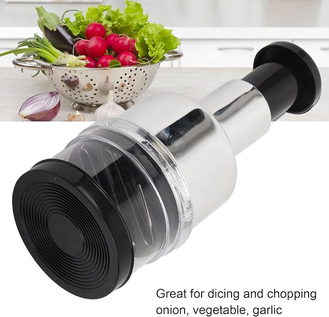 Hand Vegetable Chopper, Manual Food Chopper, Stainless Steel, for Onion, Kitchen Use