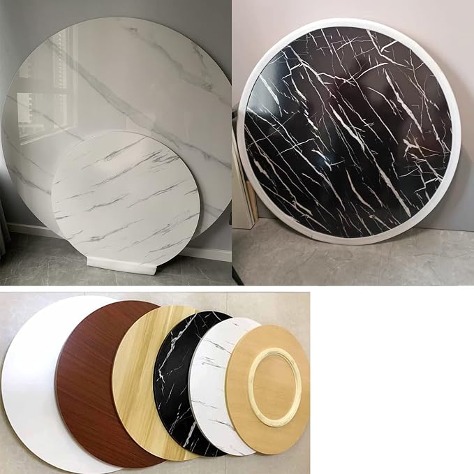 Lazy Susan Wooden Turntable Round 50/60/70/80/90/100cm, Smooth Rotational, 360° Rotation Serving Tray For Kitchen Dining Table Hotel Dining Table Tabletop Service Plate (Color : Red-brown, Size : Ø6
