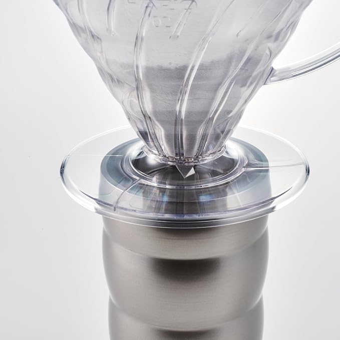 Hario V60 Plastic Coffee Dripper Pour Over Cone Coffee Maker Size 02, Red