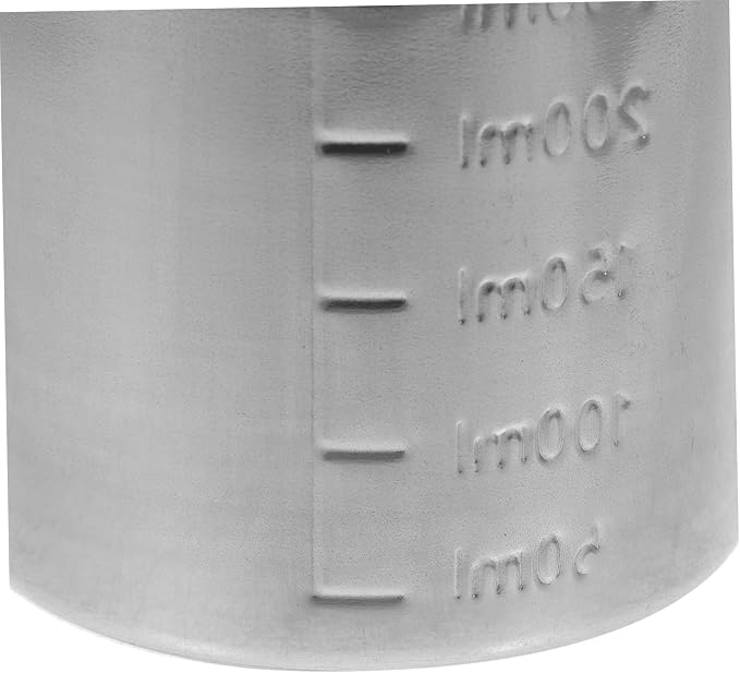 Healifty 2pcs Multipurpose Measuring Cup with Graduations Sturdy Kitchen Container for Dry Wet Ingredients Space Saving Design for Baking and Cooking for Home Use