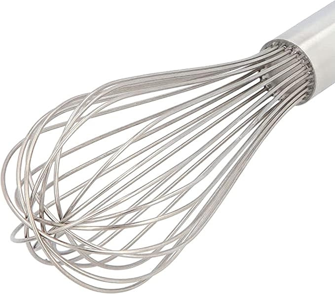 TrueCraftware- 10" Stainless Steel Piano Whip/Whisk- Kitchen Balloon Whisk Thick Wire Wisk Egg Frother for Cooking Blending Whisking Beating and Stirring