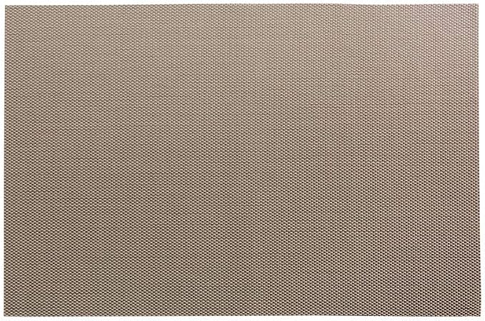 Restaurantware Carmel Mesh 16 x 12 Inch Table Placemats Set Of 6 Woven Washable Placemats - Heat Tolerant No Stain Light Taupe Kitchen Placemats Mesh Easy To Clean