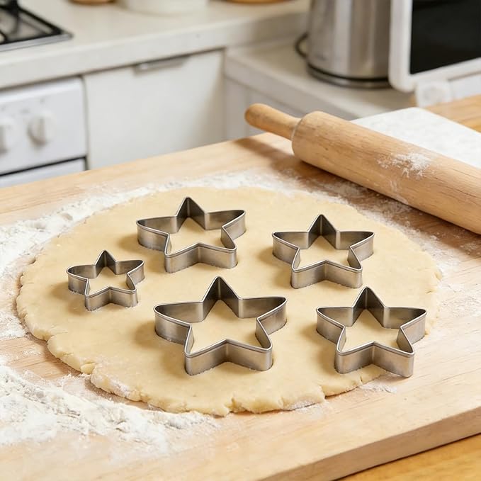 Stars Cookie Cutter, Pack of 5