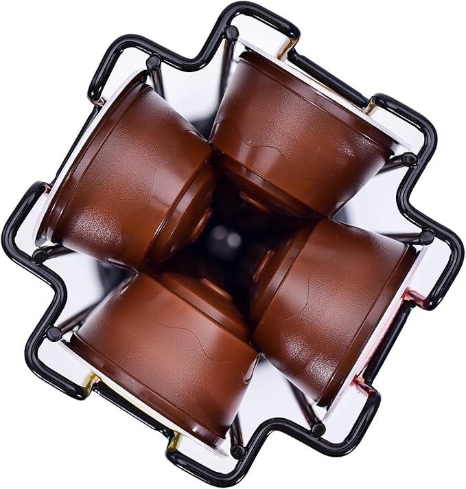 Coffee Pod Storage Carousel Holder Organizer Compatible with 32 Dolce Gusto Capsules,Modern Black Design, Home or Office Kitchen Counter Organizer
