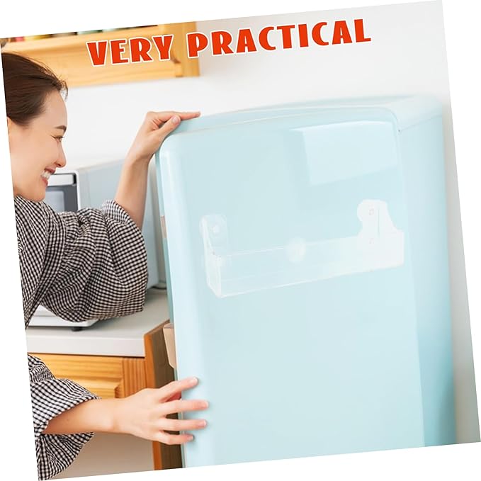 Ciieeo Suction Cup Acrylic Refrigerator Organizer Clear Storage Shelf for Maximizing Space Fridge for Spices and Soda Cans Versatile for Smooth Surfaces