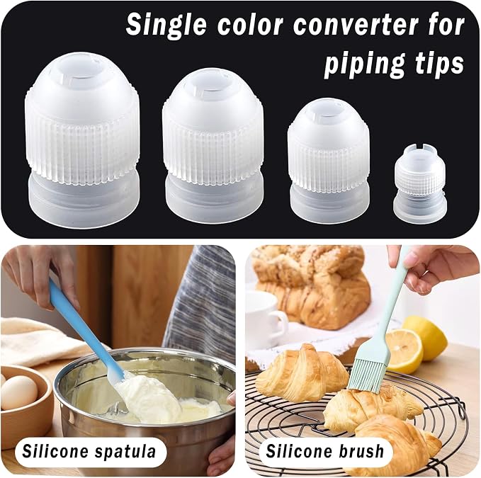 Cake Decorating Kit, Cake Making Baking Kit for Adults Beginners Professionals, Frosting Piping Set, 3 Springform Pan, 4 Cake Molds, Cake Muffin Carrier (All Useful Items)