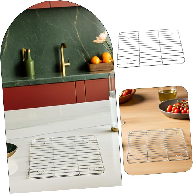 Stainless Steel Cooling Rack for Baking and Cooking Rack for Air Fryer and High Pressure Cooker Wire Rack Design for Even Steaming and Easy Cleaning
