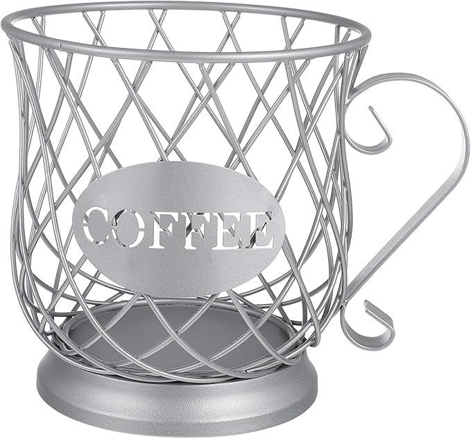 Zerodeko Cup Holder Coffee Storage Organizer Basket Container for Counter Coffee Bar