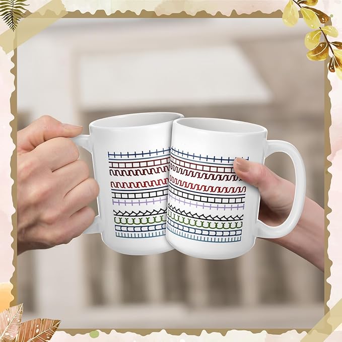 LemonRoad 2 Sets Valentines Day Gifts for Her Hidden Message Coffee Mug, Sarcastic Office Gifts for Work Coworkers Besties Women Men Friends Coffee Lover Birthday 15oz Tea Cup(White)