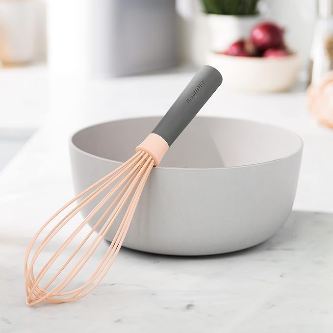 BergHOFF LEO 18/10 Stainless Steel Wires Balloon Whisk Glass Fiber Reinforced PP Soft-touch Handle Smooth Movement Minimizes Pressure