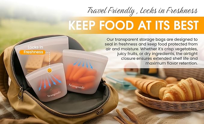 Reusable Silicone Food Storage Containers – 3-Pack (Large, Medium, Small) – Leakproof, BPA-Free, Food Grade, Microwave & Freezer Safe, Eco-Friendly Containers