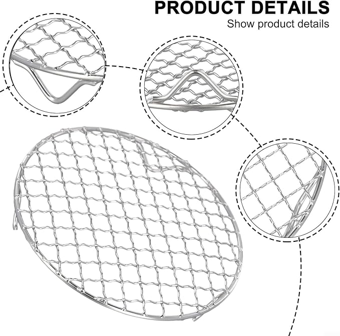 Cookie Cooling Rack For Cooking And Baking, Stainless Ste-el Grilling Wire sheet With Thick Border And Three-Leg Support, For Oven Cake Pie Bread Biscuit Pizza(11.6"/29.5cm)