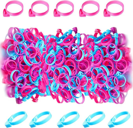 50 Pcs Pastry Bag Ties, Silicone Icing Bag Ties, Reusable Piping Bag Ties Decoration Bag Cake and Pastry Supplies Clips