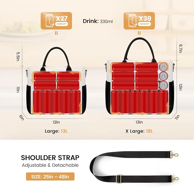 LOVEVOOK Insulated Lunch Bag Women,Wide Opening Adult Lunch Box Women with Cup Holder,Large Leakproof Cooler Bag for Work Picnic Beach Family College Mom,Lunch Teacher Tote Bag for Gift