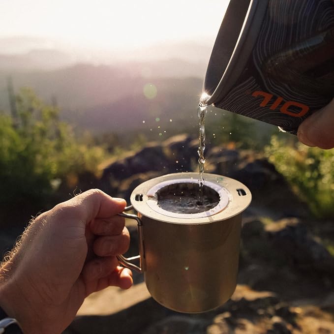 EcoPour B.I.O.N. Coffee, Single Serve Pour Over Decaffeinated Coffee, for Camping or Traveling, Pre Filled Compostable, All Paper Filters, Ready to Brew with Hot Water, 20 Pack
